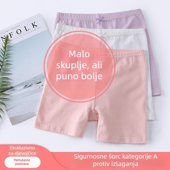 Dječje bokserice za djevojčice od pamuka, Kategorija A, za djevojčice starije od 8 godina i visine iznad 140 cm, tanak ljetni kroj, 95% pamuk