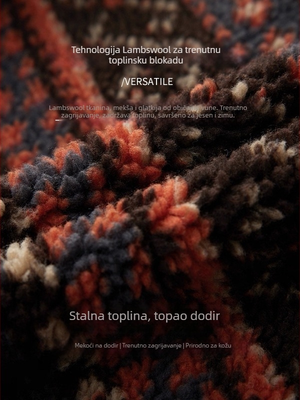 Ženska bezrukavna vest s Fair Isle Jacquardom, stojeći ovratnik, poliester, casual stil, Zima 2025