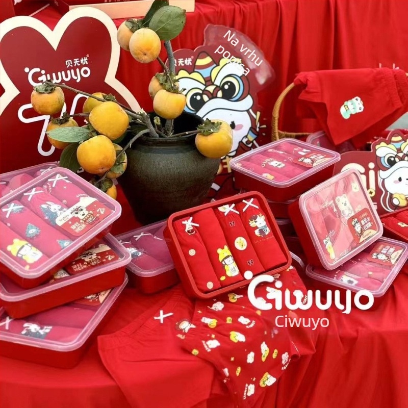 Beiwuyou Dječje Boxer Briefs, 95% pamuka, srednji pojas, u kutiji, za djecu od 8 godina