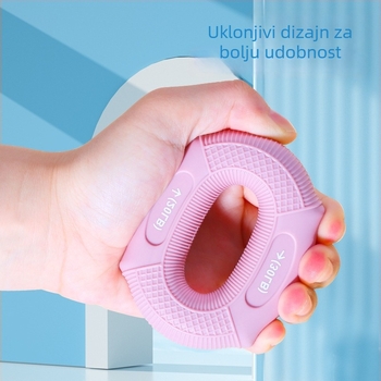 Silikonski prsten za jačanje snage ruke i prstiju — gripper uređaj za trening podlaktice i opuštanje mišića