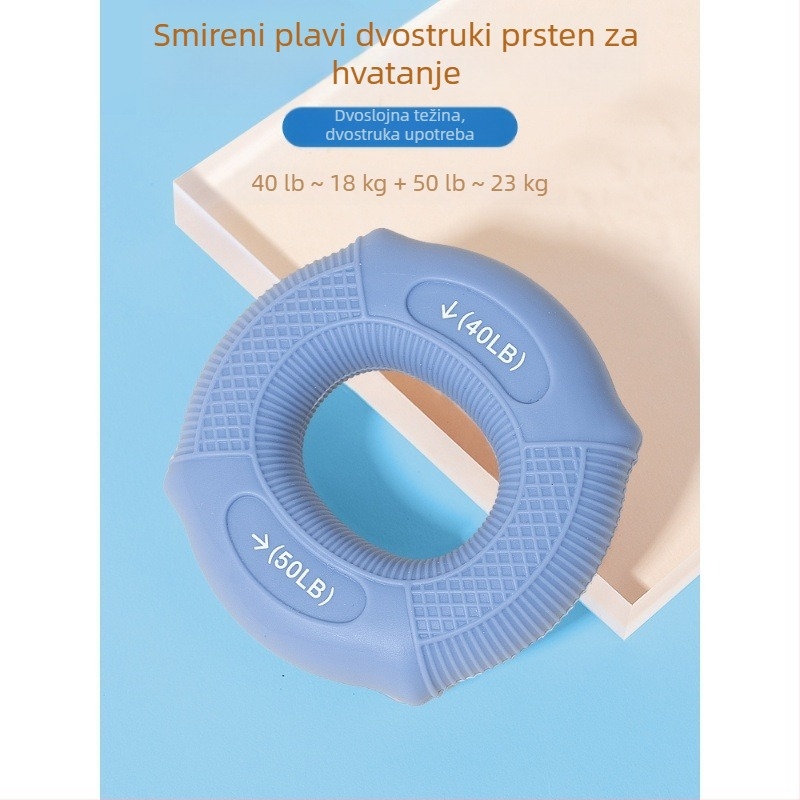 Silikonski prsten za jačanje snage ruke i prstiju — gripper uređaj za trening podlaktice i opuštanje mišića