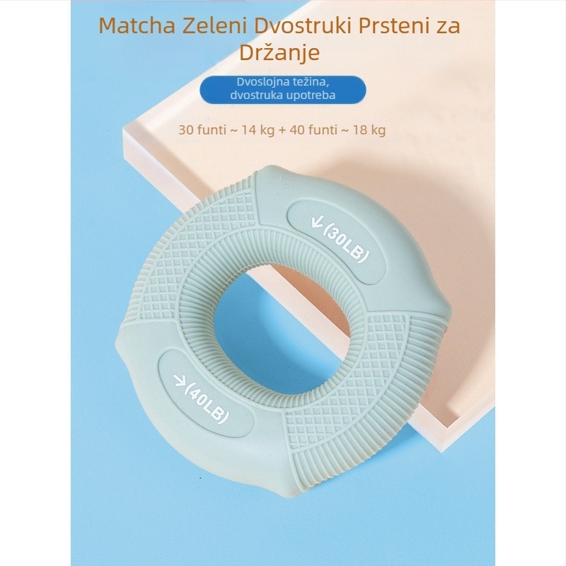 Silikonski prsten za jačanje snage ruke i prstiju — gripper uređaj za trening podlaktice i opuštanje mišića