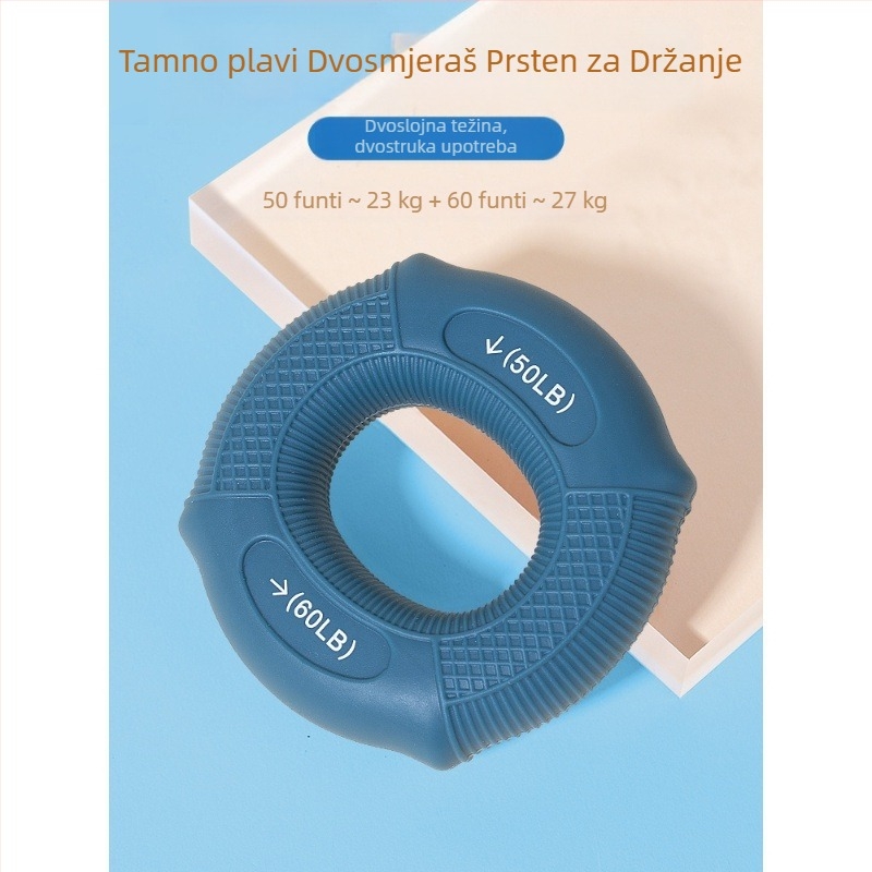 Silikonski prsten za jačanje snage ruke i prstiju — gripper uređaj za trening podlaktice i opuštanje mišića