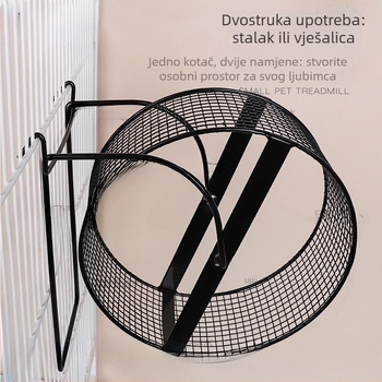 Metalni nosač za hamster točak s točkićem trenuta za male kućne ljubimce