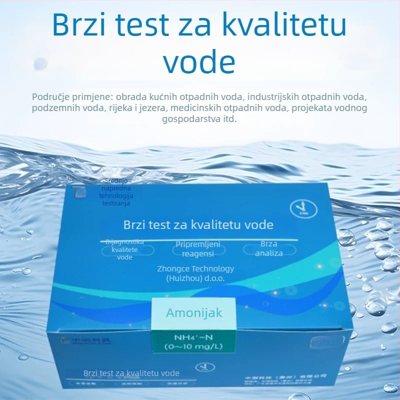 Milibo Brzi test kvalitete vode – amonijski dušik, ukupni fosfor, ukupni dušik, preostali klor, COD