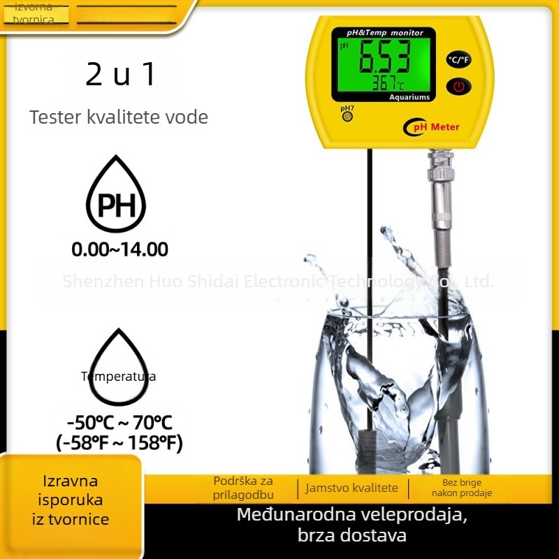 Era PH991 Višenamjenski analizator kvalitete vode – mjerenje pH i temperature, raspon pH 0.00–14.00, točnost 0.01, rezolucija 0.01°C, napajanje DC 6V