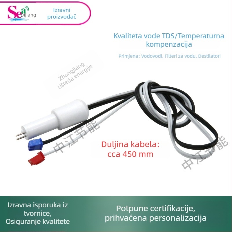 Višeparametarski analizator kvalitete vode s TDS i kompenzacijom temperature, pogodan za akvakulturu, prilagodljiv
