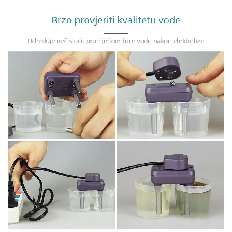 Prijenosni analizator kvalitete vode A17 — test na teške metale; Raspon mjerenja: voda iz slavine, pročišćena voda, organska mineralna voda; Napajanje: 110–220V; Točnost mjerenja: vizualno prepoznavanje