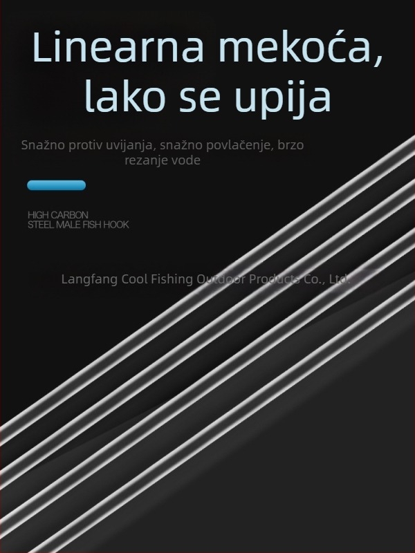 Kuka za najlonsku za ledolov – Akita Fox stil, bodljikava, 1.5#, 2#, 2.5#, 3#