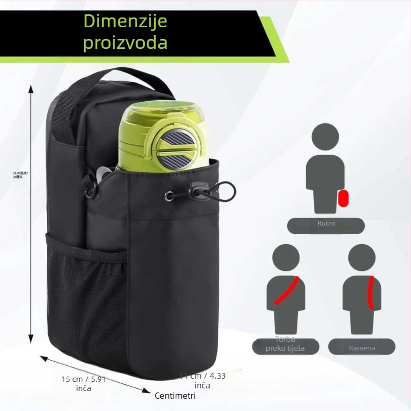 Sportska torba od poliestra, prozračna s odjeljivanjem suho-mokro, unisex crossbody za vožnju biciklom