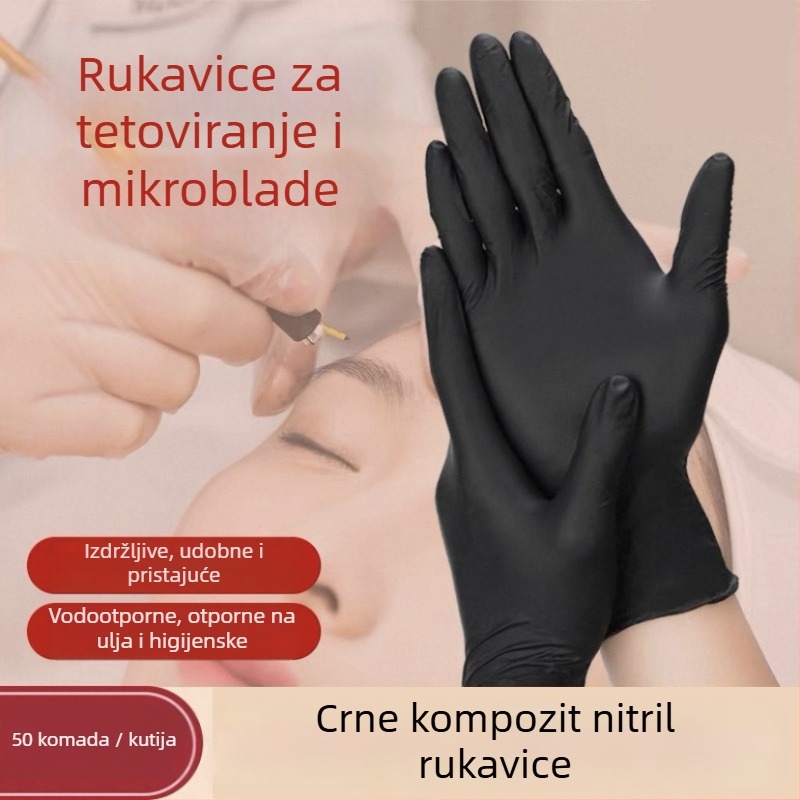 Jednokratne PVC rukavice za kozmetički salon – vodootporne, jednokratne, za masažu stopala, tijela i leđa, za tattoo umjetnika