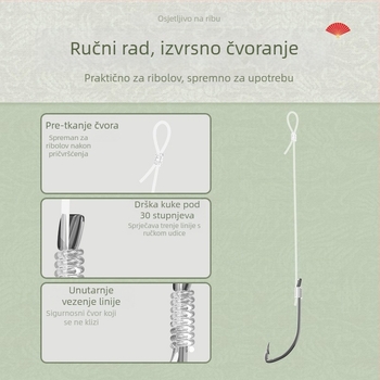 Kuka za ribolov, polumjesec oblik, jednostruki, za riječnu ribolov – oštra, za male ribe i mikro ribolov