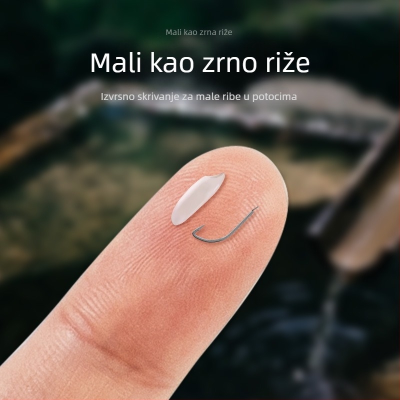 Kuka za ribolov, polumjesec oblik, jednostruki, za riječnu ribolov – oštra, za male ribe i mikro ribolov