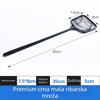 Izvlačna mreža za akvarij s ručnim držalom, okrugla ili četvrtasta glava, za zlatne ribe i tropske ribe