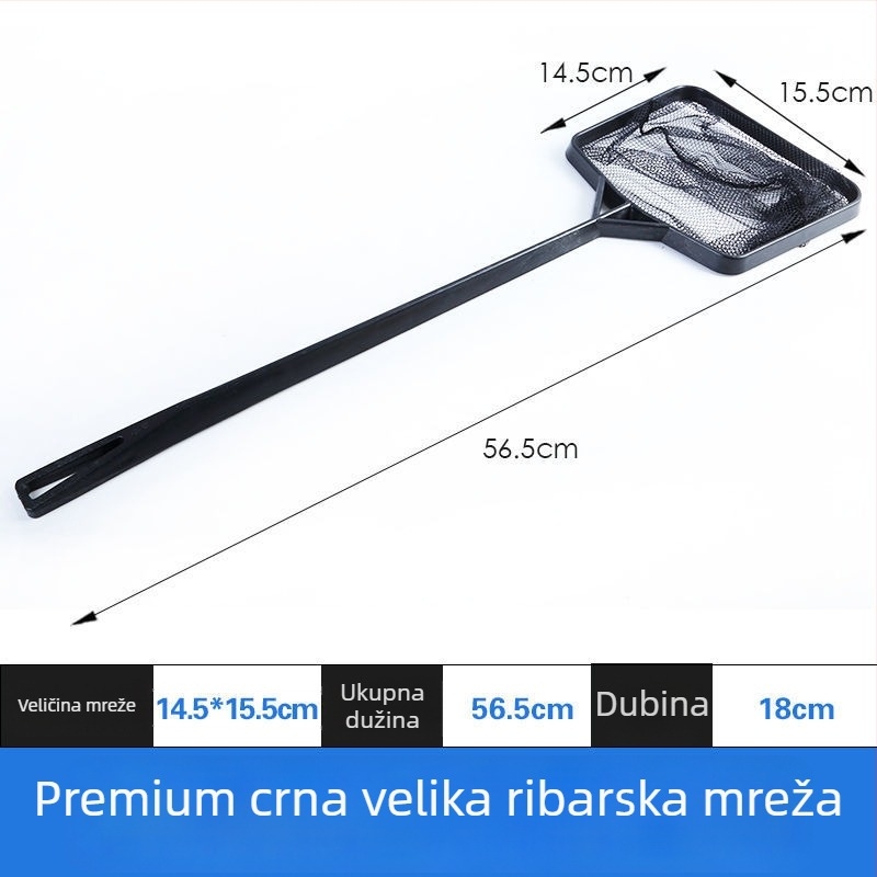 Izvlačna mreža za akvarij s ručnim držalom, okrugla ili četvrtasta glava, za zlatne ribe i tropske ribe