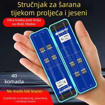 Barbane udice za ribolov s dvostrukim udicama, 40 komada u kutiji