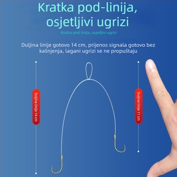 Barbane udice za ribolov s dvostrukim udicama, 40 komada u kutiji