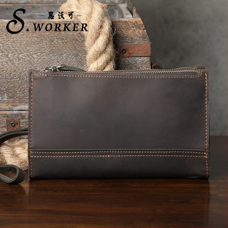 Swoke muška crossbody torba, prava koža, gornji sloj kože, ulični stil
