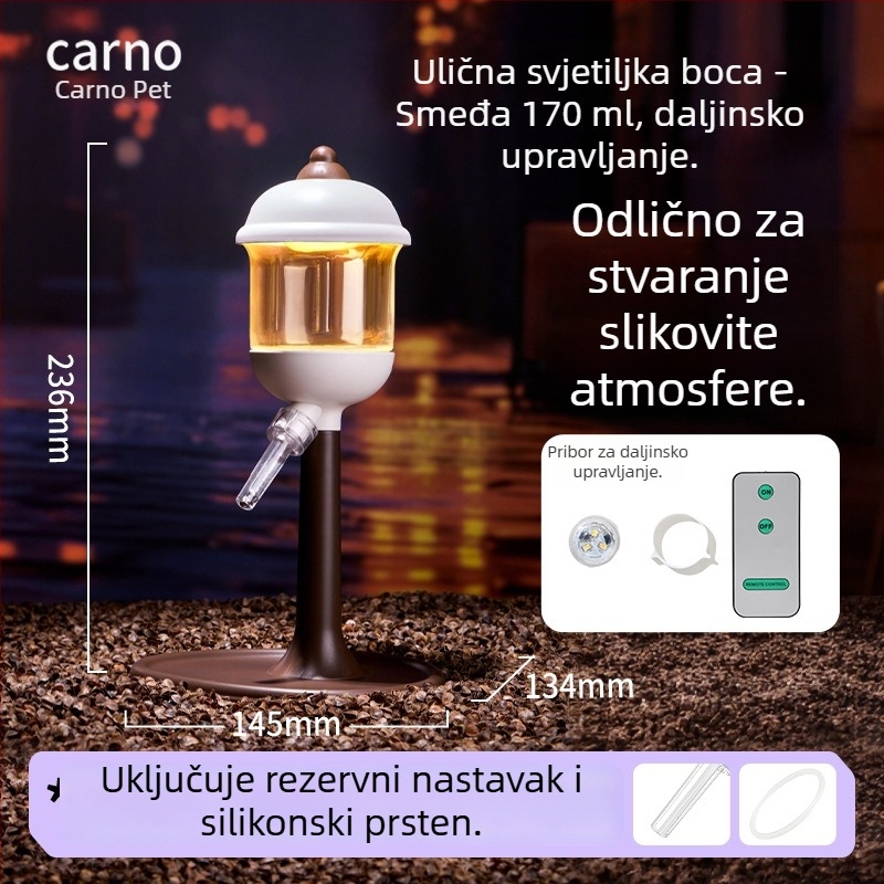 Kano posuda za vodu za hrčke s kugličnim ventilom, dozator vode za zlatne hrčke, guinejske svinje i zečeve