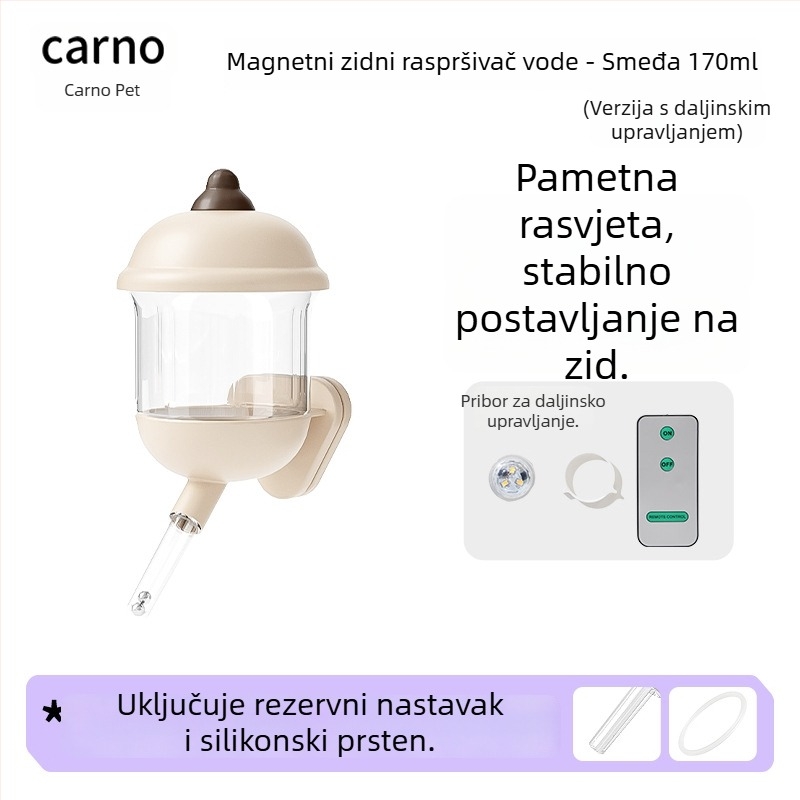 Kano posuda za vodu za hrčke s kugličnim ventilom, dozator vode za zlatne hrčke, guinejske svinje i zečeve