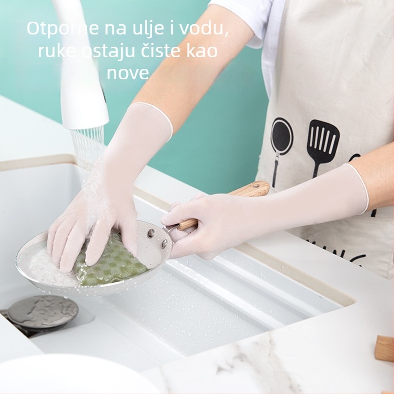 Nitril rukavice za prehrambenu industriju, tanke, duljine 29 cm, 48 komada u pakiranju