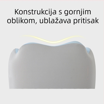 mainyer U-oblikovani putni jastuk s memorijskom pjenom, Ice Silk navlaka, moderni minimalistički stil, za odrasle