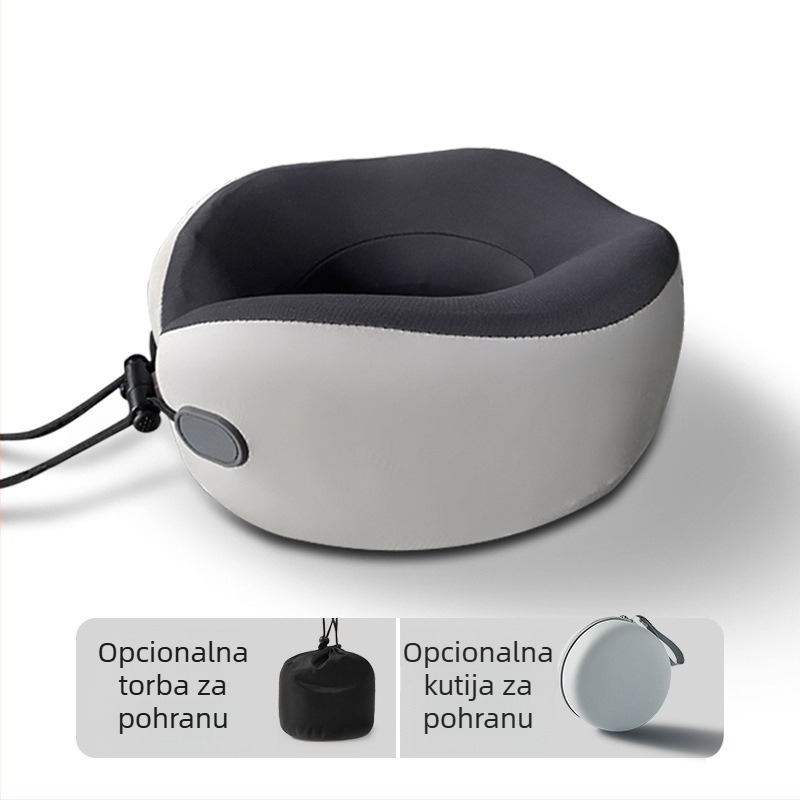 Wabin Pipe Putna jastučnica za vrat – U-oblik, memorijska pjena, poliester navlaka, za odrasle