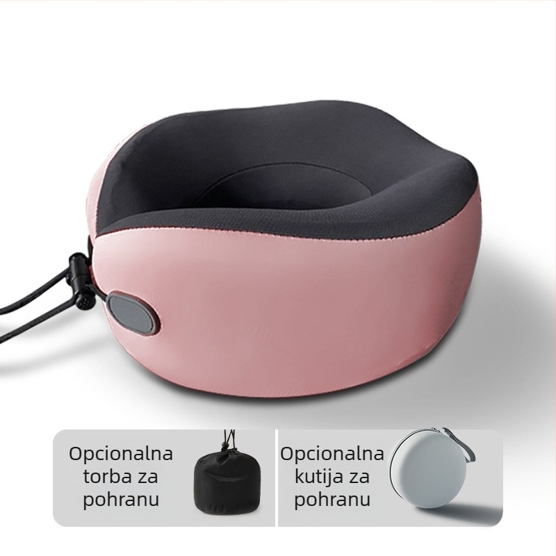 Wabin Pipe Putna jastučnica za vrat – U-oblik, memorijska pjena, poliester navlaka, za odrasle