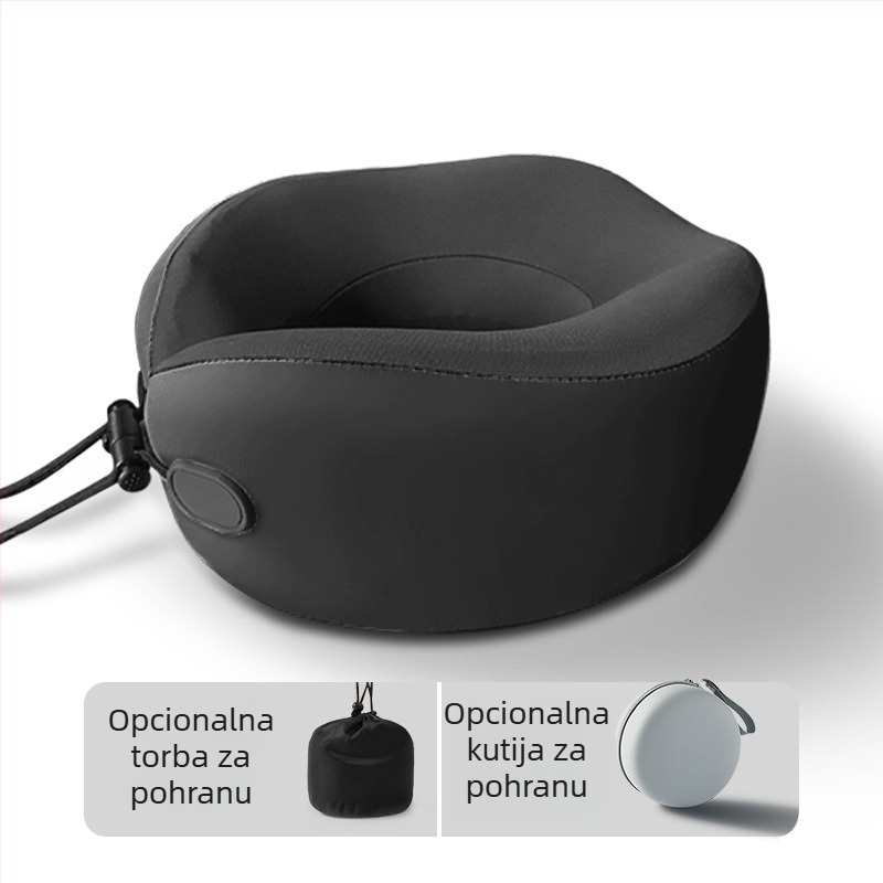 Wabin Pipe Putna jastučnica za vrat – U-oblik, memorijska pjena, poliester navlaka, za odrasle