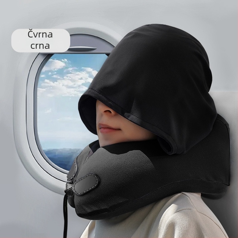 Wabin Pipe Putna jastučnica za vrat – U-oblik, memorijska pjena, poliester navlaka, za odrasle