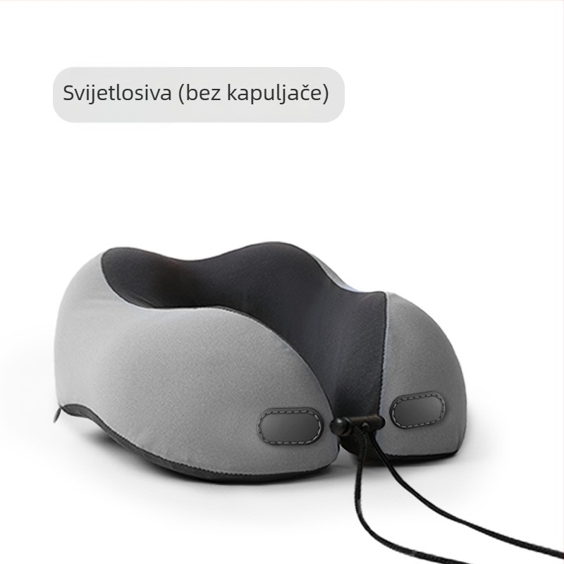 Wabin Pipe Putna jastučnica za vrat – U-oblik, memorijska pjena, poliester navlaka, za odrasle