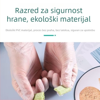Jednokratne PVC rukavice, za hranu, vodootporne i otporne na ulje, za pranje suđa i catering