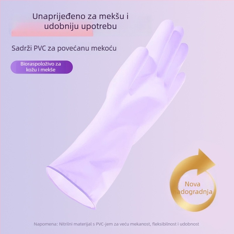 Rukavice od prirodne gume, ultra-tanke, jednokratne, za kontakt s hranom, kuhinjsko čišćenje