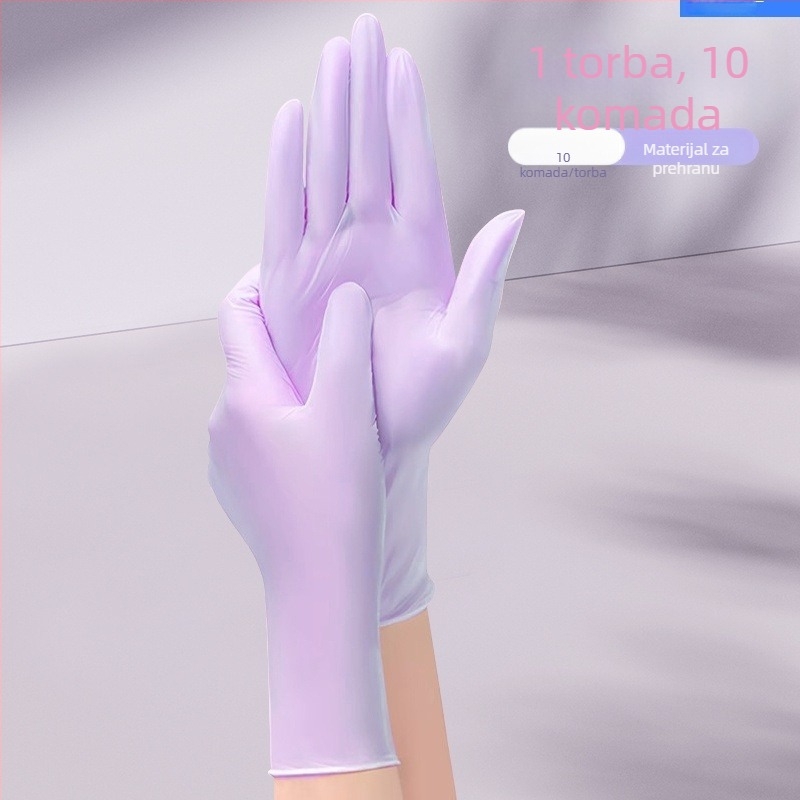 Rukavice od prirodne gume, ultra-tanke, jednokratne, za kontakt s hranom, kuhinjsko čišćenje