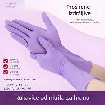 Nitrilne kuhinjske rukavice, debeli, jednokratne, otporne na ulje, za pranje suđa i čišćenje