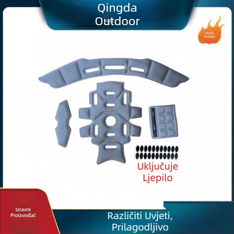 Unutarnja podstava kacige za vožnju biciklom/motociklom – upija znoj, lagana, prozračna pamuk podstava, unisex, odrasli