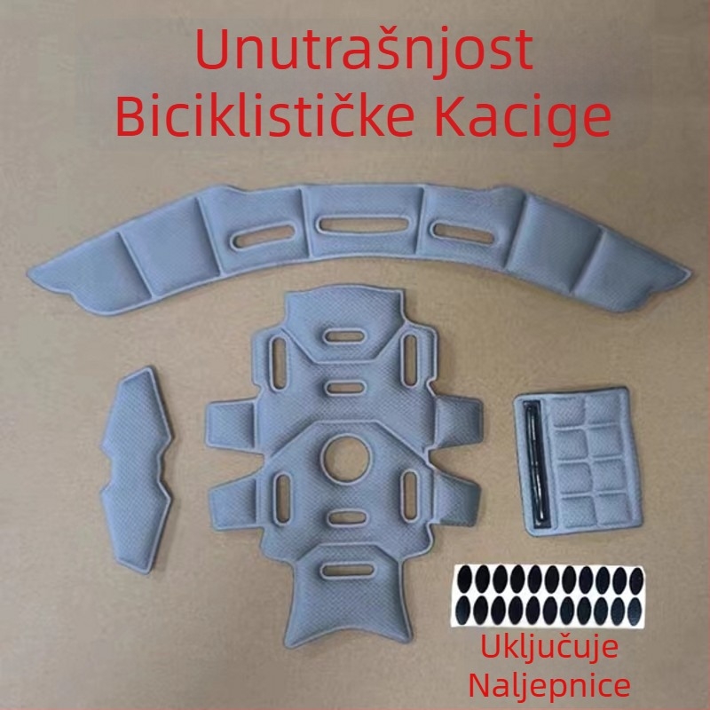 Unutarnja podstava kacige za vožnju biciklom/motociklom – upija znoj, lagana, prozračna pamuk podstava, unisex, odrasli
