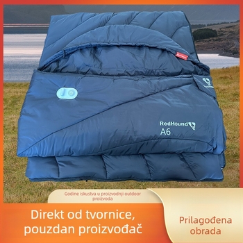 Putnički vreć za spavanje za odrasle — grijan, višenamjenski za kampiranje na otvorenom, prenosan i debeli za toplinu; punjenje: poliesterska bavlna; podstava: poliesterska; konstrukcija: omotač tip; težina: 1,7 kg