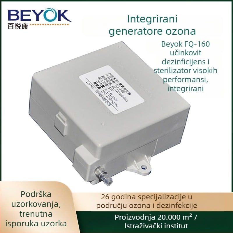Modul ozonskog generatora za integriranu dezinfekciju u pročišćivaču zraka i perilici rublja — izlaz zraka pumpe 1–2 L/min