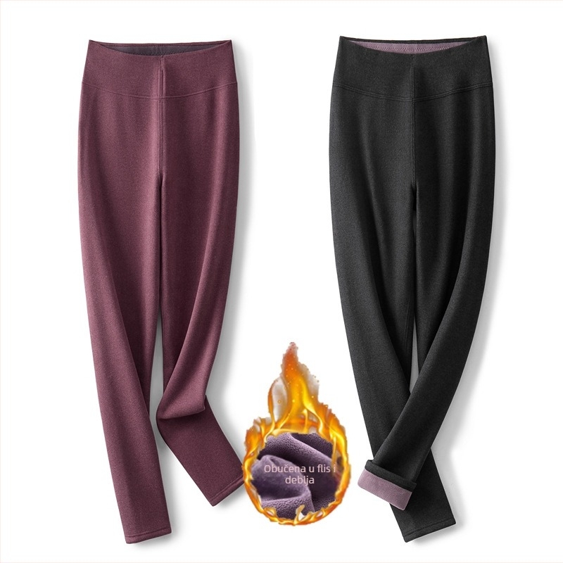 Ženske termo tajice s fleece podstavom, ekstra debeli, visoka elastičnost, tople, uski kroj