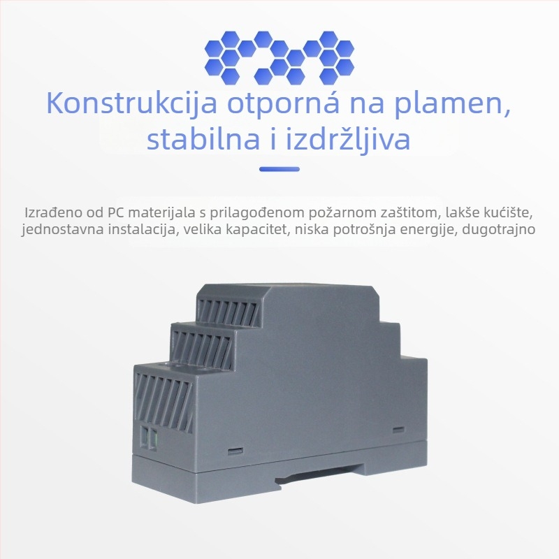 Napajanje za šinu HDR-15/30/60/100W, AC/DC, PWM kontrola, ulaz 85–264VAC, izlaz 5–48V, 0.63–3A
