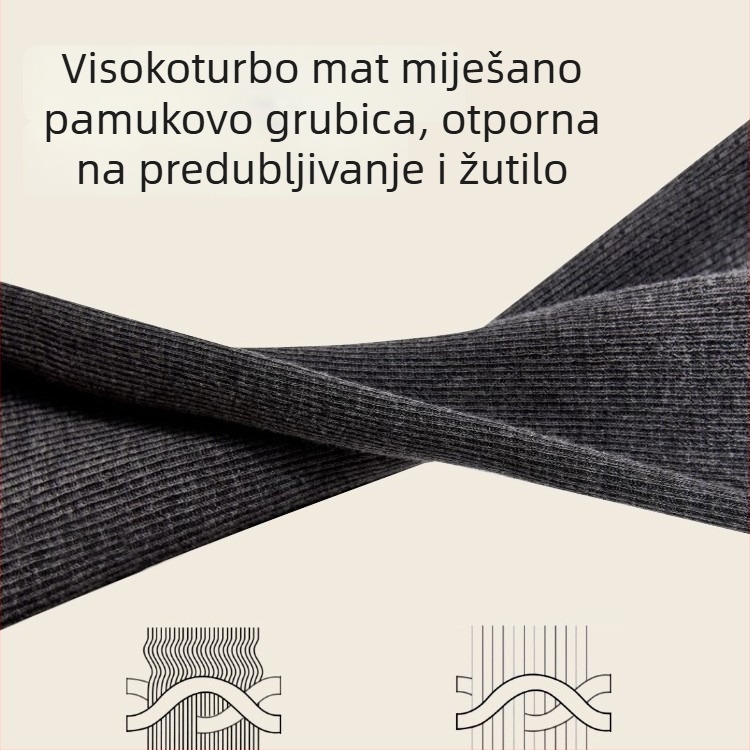 Najlonke s vertikalnim prugama za plus veličinu, pamuk, debele, prozračne, oblikuju noge