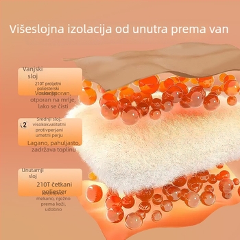 Vanjska kamperska spavaća vreća, punilo: imitacija pamuka perja, podstava: čisti pamuk, tkanina: 210T, konstrukcija: kuvertni oblik, težina: 2,2 kg