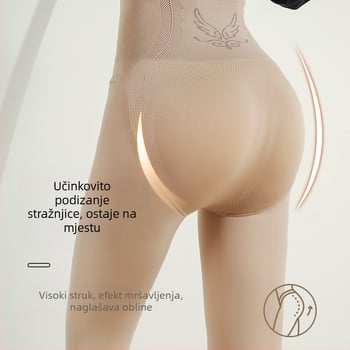 Ženske tajice s flis podstavom za jesen-zimu, tople i udobne, visokim strukom, plus veličina