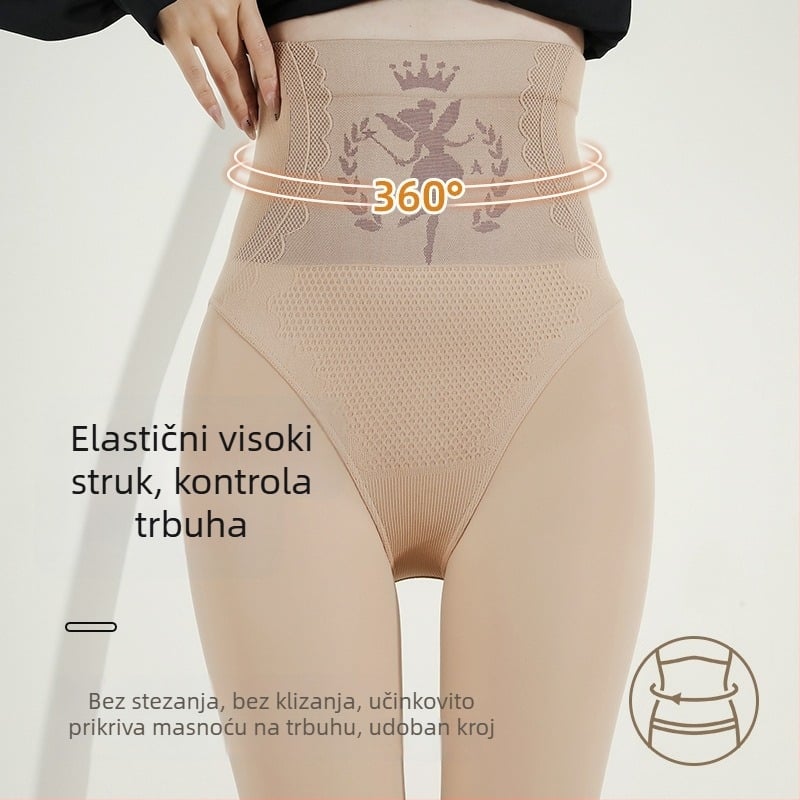 Ženske tajice s flis podstavom za jesen-zimu, tople i udobne, visokim strukom, plus veličina