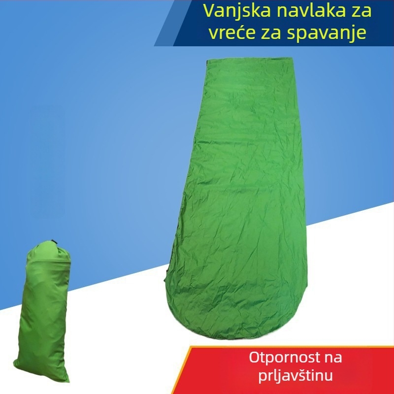 Liner za vreću za spavanje tipa omotnice za odrasle; punjenje 200 g/m2 hollow cotton; podstava i vanjska tkanina 380 nylon; težina 1 kg