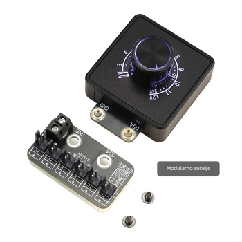 DC regulator brzine ventilatora za 2-3-4 žični ventilator, 12V–24V, splitter modul za DIY PC vodeno hlađenje