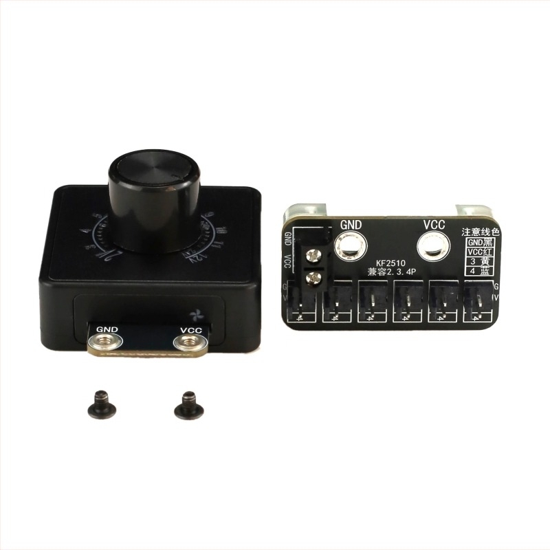 DC regulator brzine ventilatora za 2-3-4 žični ventilator, 12V–24V, splitter modul za DIY PC vodeno hlađenje