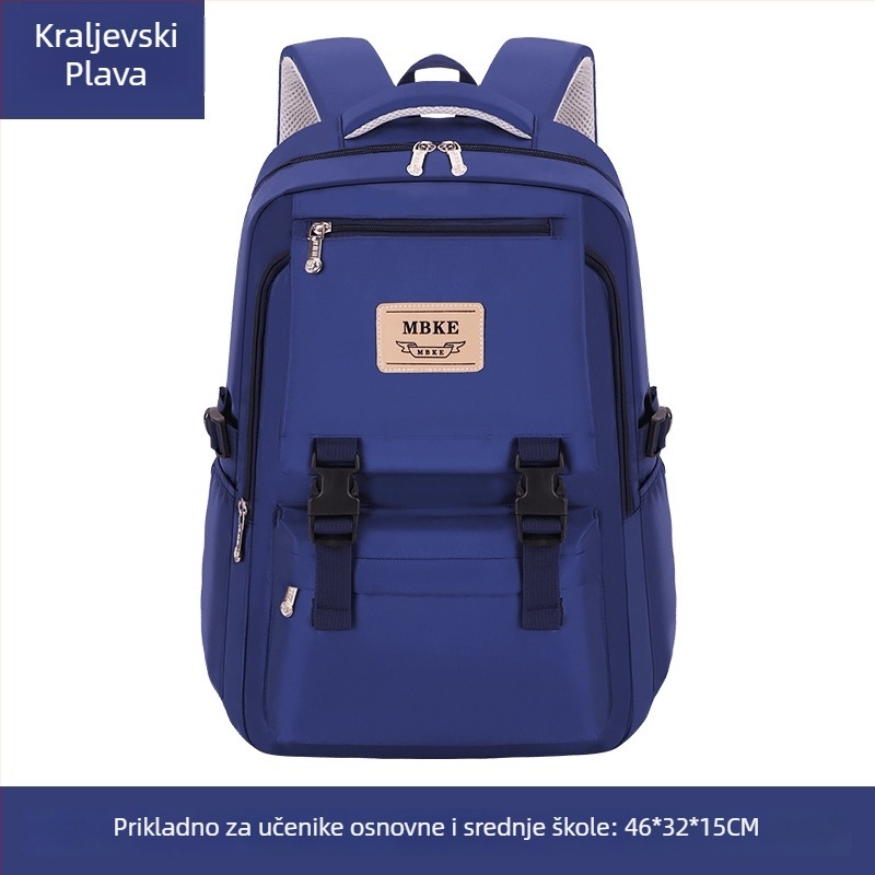 Unisex ruksak od Oxford platna – prozračan, vodootporan i otporan na habanje, zakrivljene naramenice, gradski stil, za školu