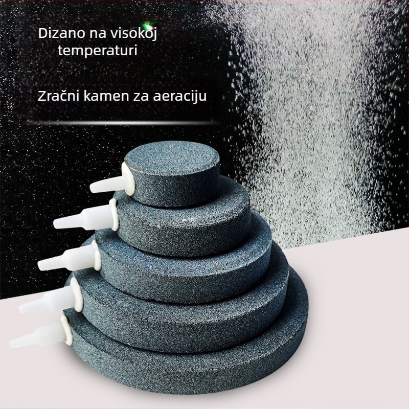 Kamen za mjehure u akvariju – kvarcna nano ploča za oksigenaciju, 350 g, oprema za akvarij